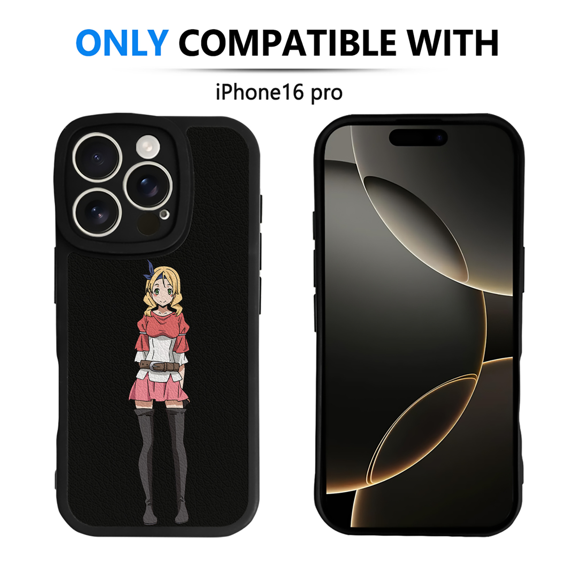 （画像用） 転スラ Regarding Reincarnated to Slime 【iPhone 16シリーズ対応】シリコンスマホケース（レザー調） 材質：シリコン